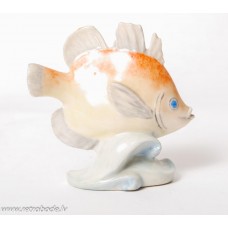 Porcelāna figūriņa, Zivs, Vācija Wessel Frankenthal Porcelain